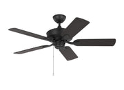 Linden Outdoor 44'' Ceiling Fan in Midnight Black
