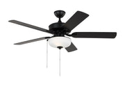 Linden 52" Wet Rated LED Ceiling Fan in Midnight Black