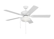 Linden 52" Wet Rated LED Ceiling Fan in Matte White