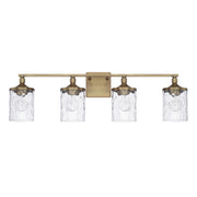 Colton 4-Light Bath Vanity Light in Aged Brass