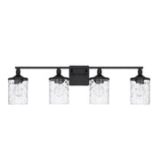 Colton 4-Light Bath Vanity Light in Matte Black