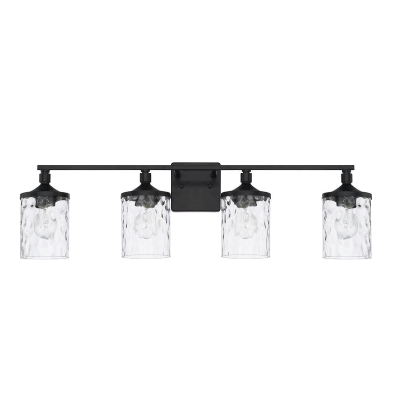 Colton 4-Light Bath Vanity Light in Matte Black