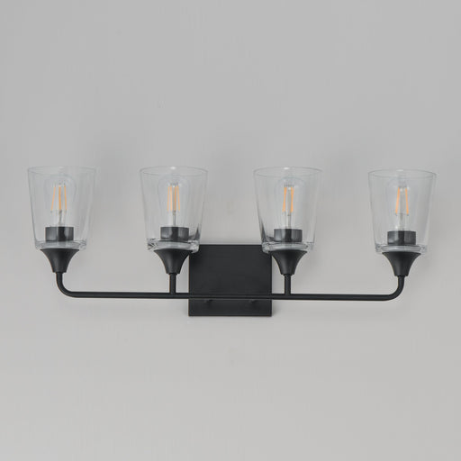 Hudson 4 Light Bath Vanity in Black