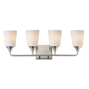 Hudson 4 Light Bath Vanity in Satin Nickel