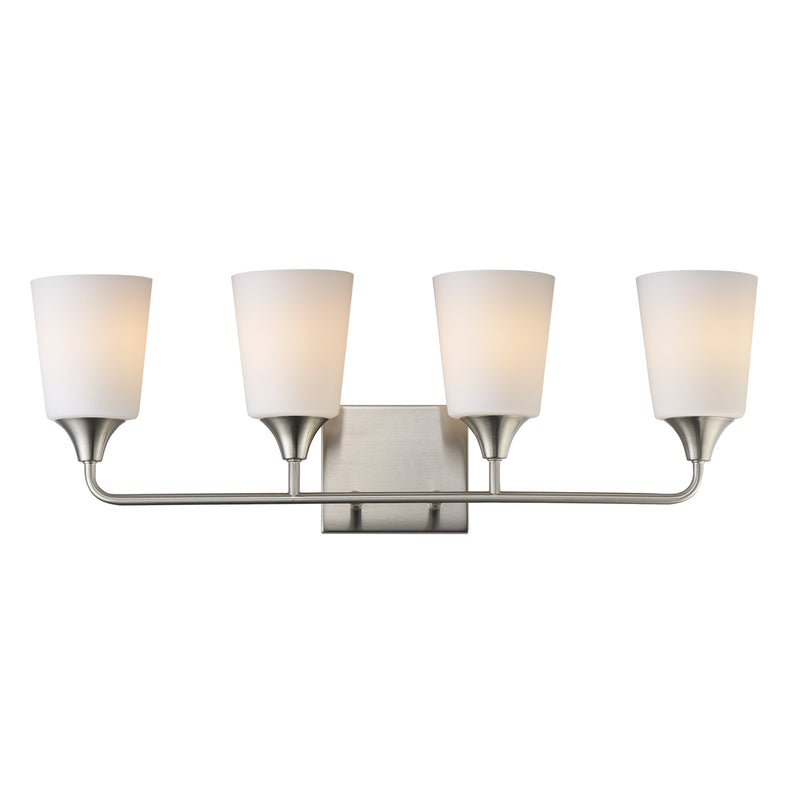 Hudson 4 Light Bath Vanity in Satin Nickel