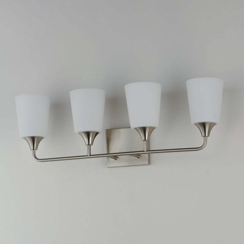 Hudson 4 Light Bath Vanity in Satin Nickel