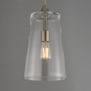 Hudson 1 Light Mini Pendant in Satin Nickel