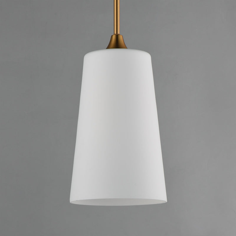 Hudson 1 Light Mini Pendant in Natural Aged Brass