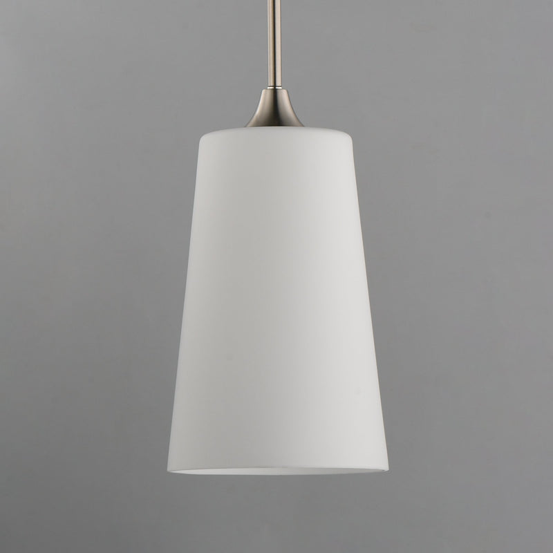 Hudson 1 Light Mini Pendant in Satin Nickel