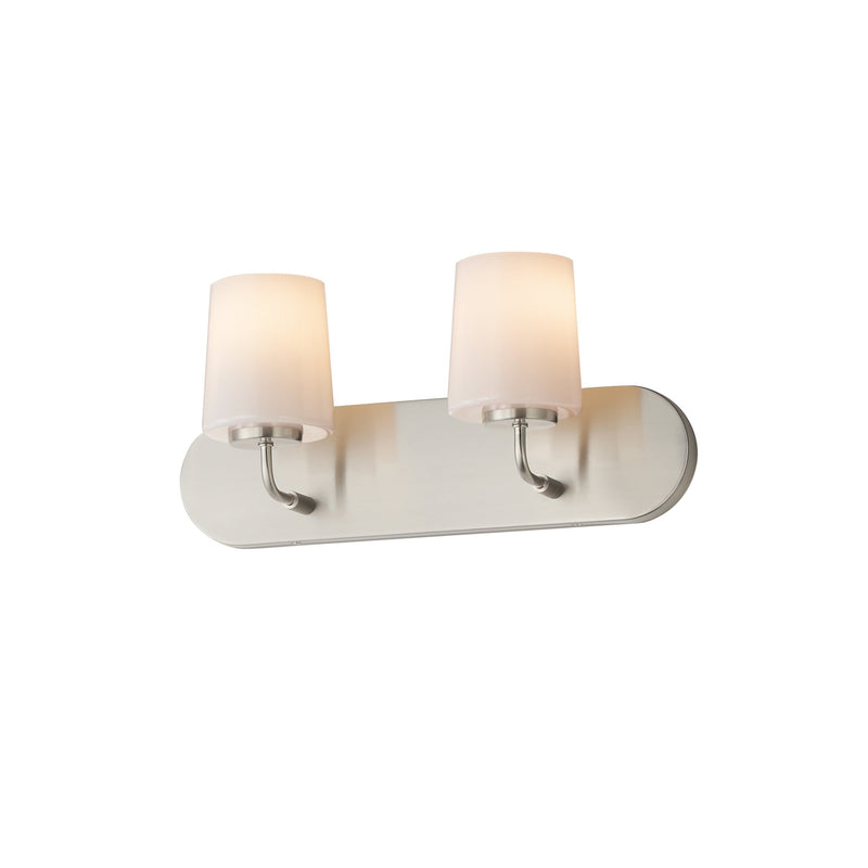 Durham 2 Light Strip Bath Vanity in Satin Nickel