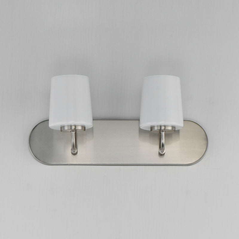 Durham 2 Light Strip Bath Vanity in Satin Nickel