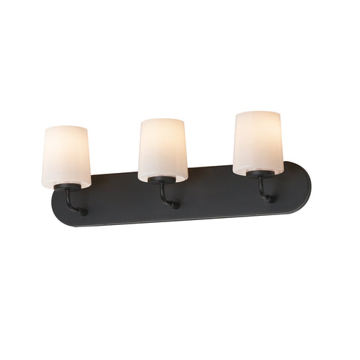 Durham 3 Light Strip Bath Vanity in Black
