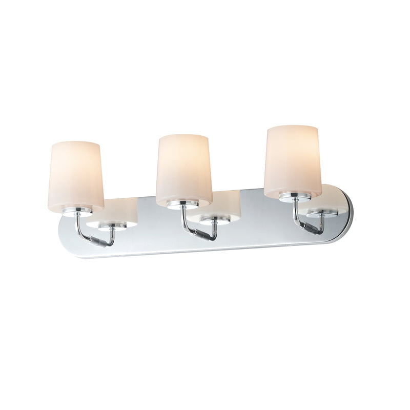 Durham 3 Light Strip Bath Vanity in Polished Chrome