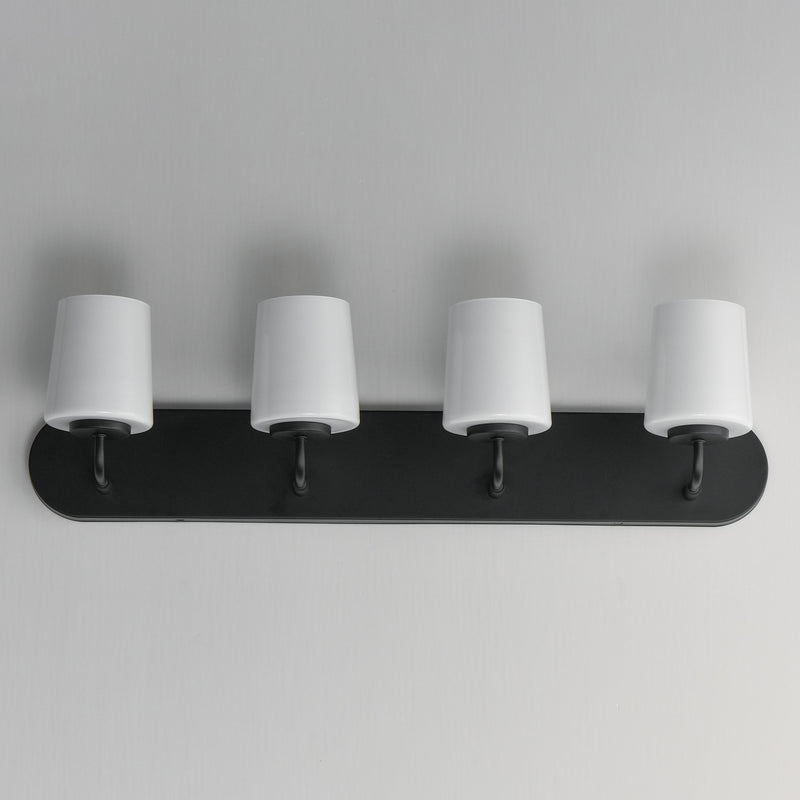 Durham 4 Light Strip Bath Vanity in Black