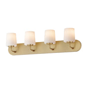 Durham 4 Light Strip Bath Vanity in Natural Aged Brass
