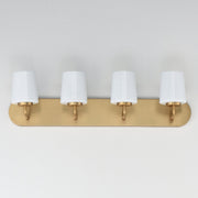Durham 4 Light Strip Bath Vanity in Natural Aged Brass