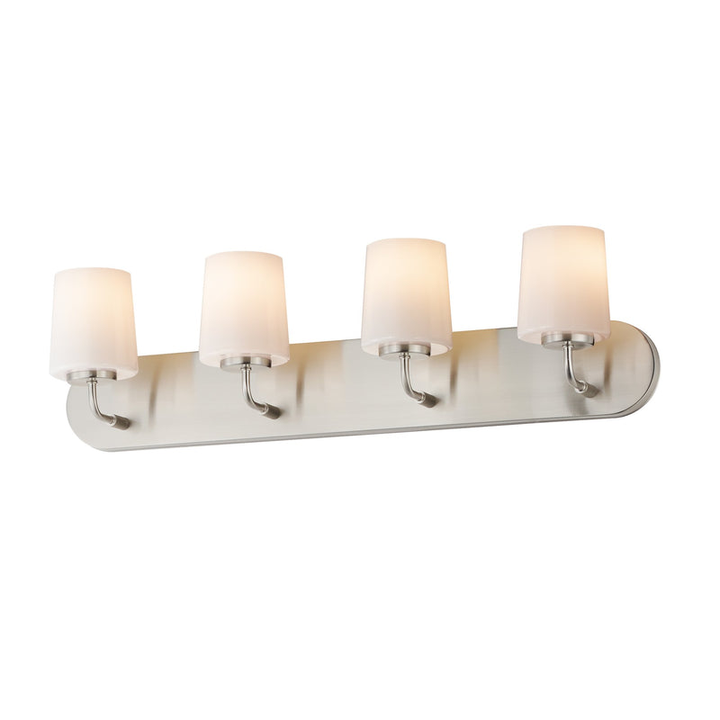 Durham 4 Light Strip Bath Vanity in Satin Nickel