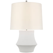 Lakmos LED Table Lamp in Plaster White