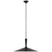 Rosetta LED Pendant in Matte Black and Bronze