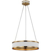 Connery LED Pendant in Matte White