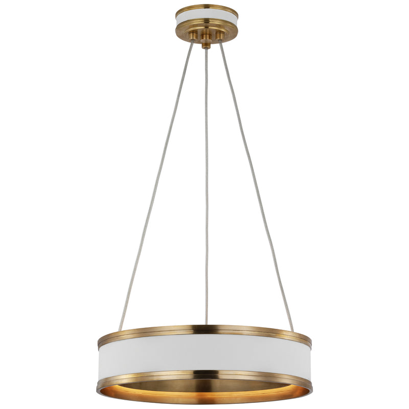 Connery LED Pendant in Matte White
