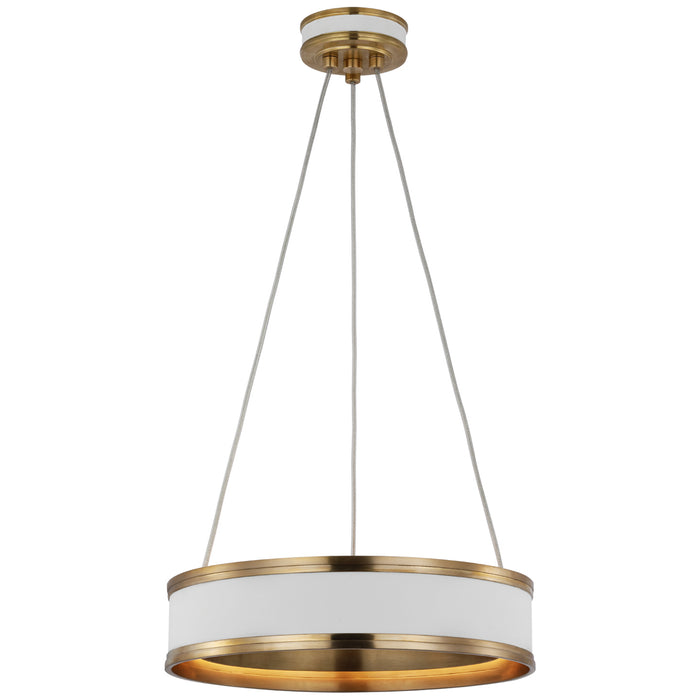 Connery LED Pendant in Matte White