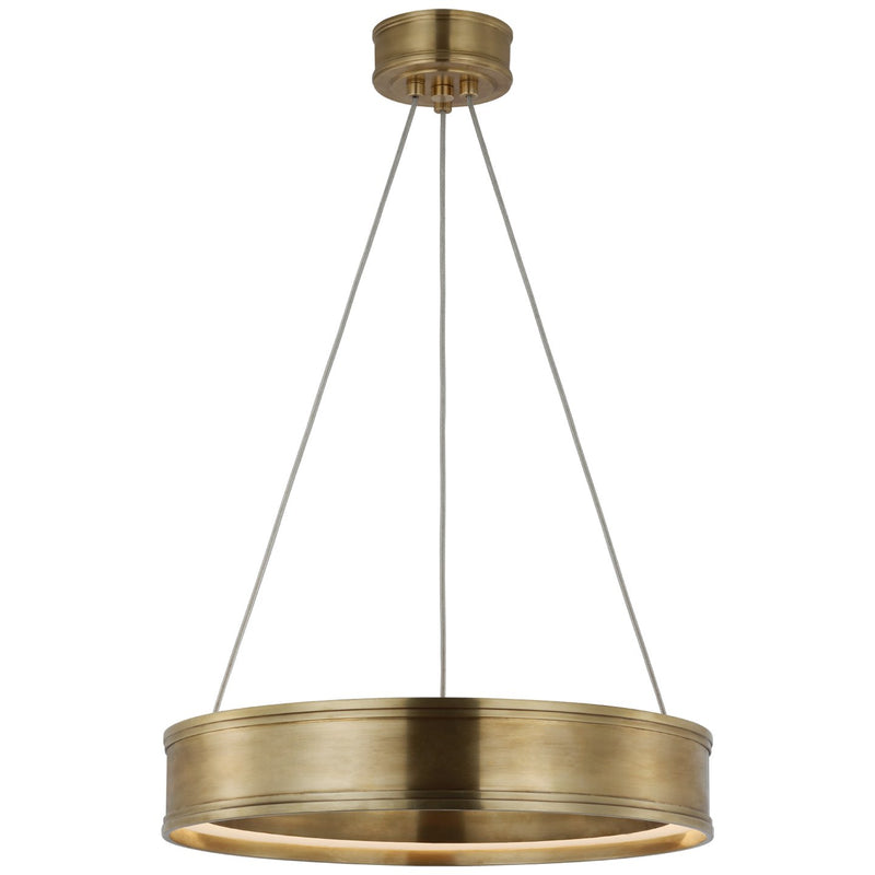 Connery 18" Ring Pendant in Antique-Burnished Brass