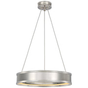 Connery 18" Ring Pendant in Polished Nickel