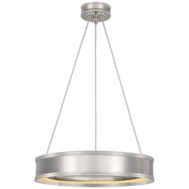 Connery 18" Ring Pendant in Polished Nickel