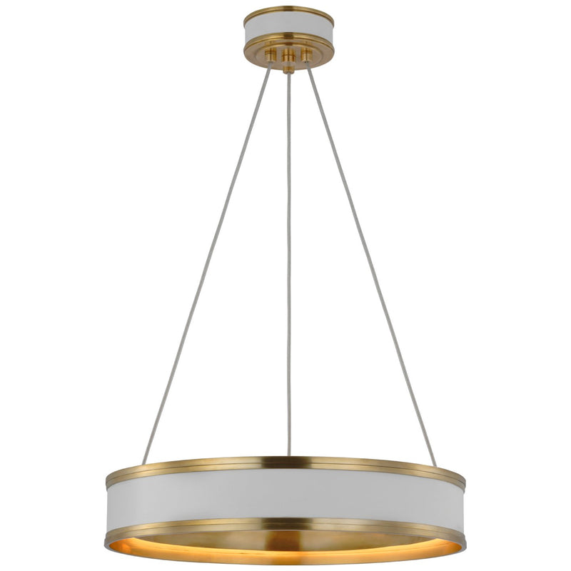 Connery 18" Ring Pendant in Matte White