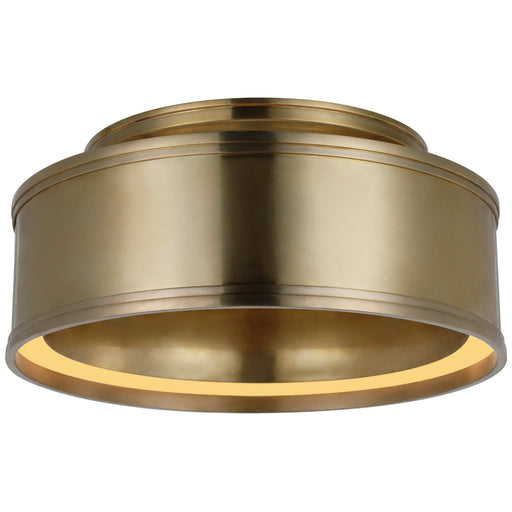 Connery LED Flush Mount in Antique-Burnished Brass