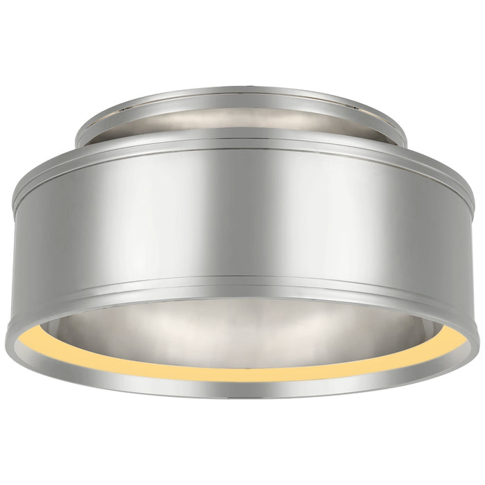 Connery LED Flush Mount in Polished Nickel