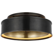 Connery 18" Semi-Flush Mount in Bronze