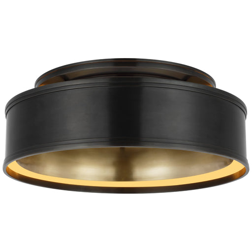 Connery 18" Semi-Flush Mount in Bronze