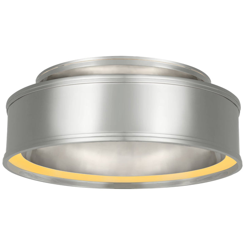 Connery 18" Semi-Flush Mount in Polished Nickel