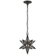 Moravian Star LED Lantern in Aged Iron