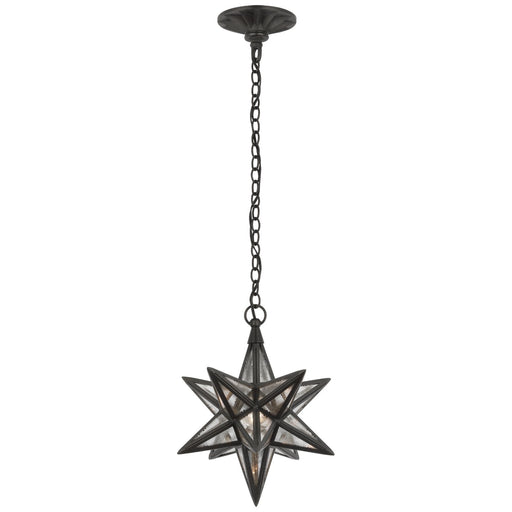 Moravian Small Star Lantern Pendant in Aged Iron