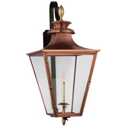 Albermarle2 Gas Wall Lantern in Soft Copper and Brass