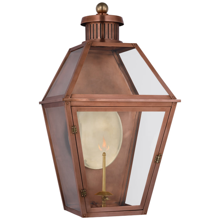 Stratford2 Gas Wall Lantern in Soft Copper