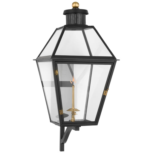 Stratford2 Gas Wall Lantern in Matte Black