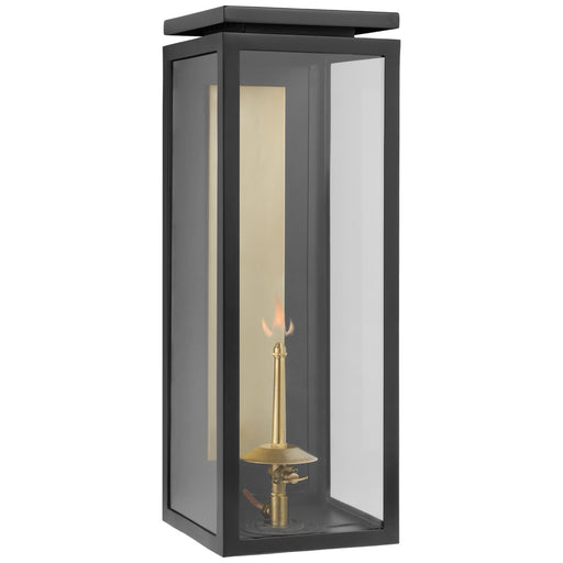 Fresno2 Gas Wall Lantern in Matte Black