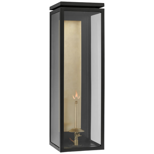 Fresno2 Gas Wall Lantern in Matte Black