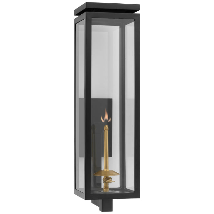 Fresno2 Gas Wall Lantern in Matte Black
