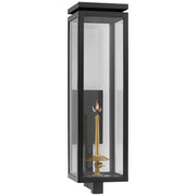 Fresno Large Bracketed Gas Outdoor Wall Lantern in Matte Black
