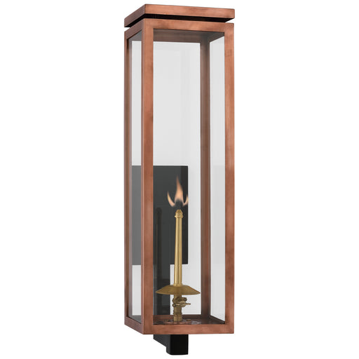 Fresno2 Gas Wall Lantern in Soft Copper