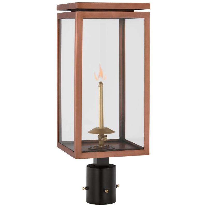 Fresno2 Gas Post Light in Soft Copper