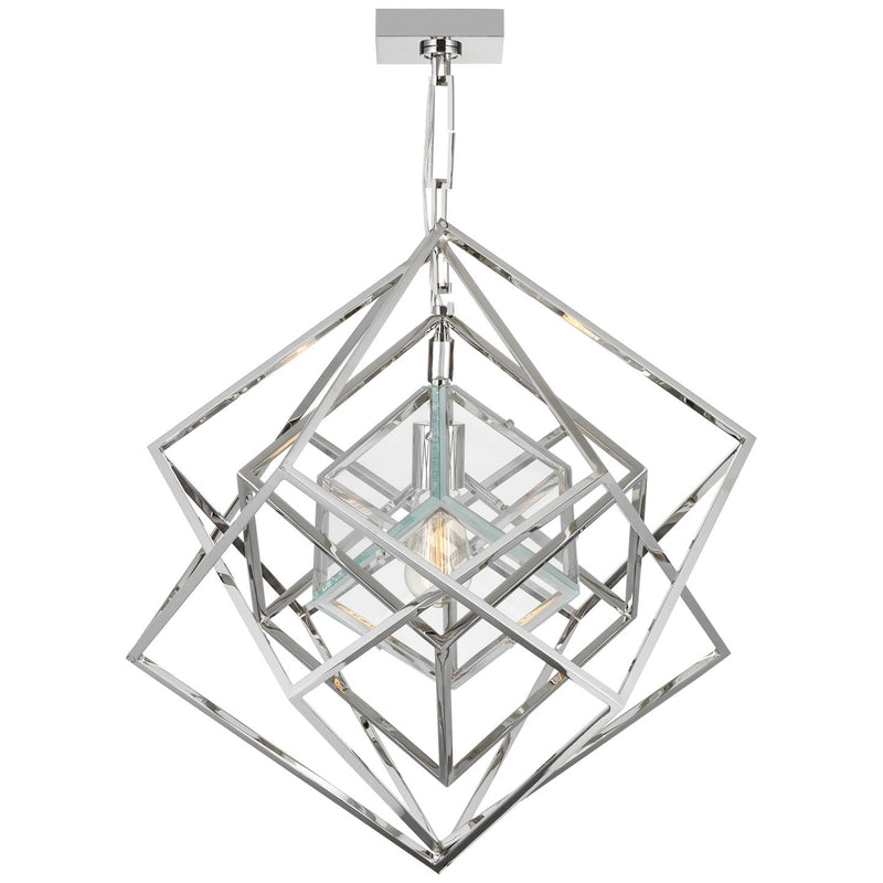 Cubist Small Pendant in Polished Nickel