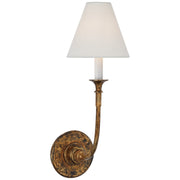 Piaf Single Wall Sconce in Antique Gild