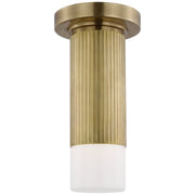 Ace Mini Monopoint Flush Mount in Hand-Rubbed Antique Brass
