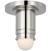 Top Hat Mini Monopoint Flush Mount in Polished Nickel